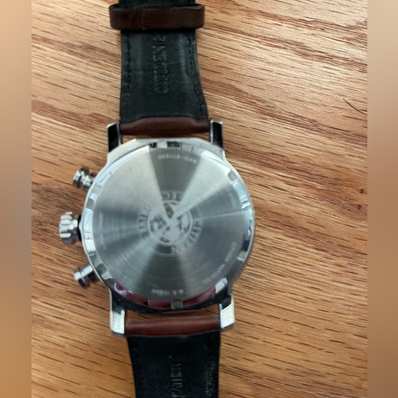 Citizen Brycen Eco Drive Watch B612S111200 with Genuine Leather Band - Picture 2 of 5